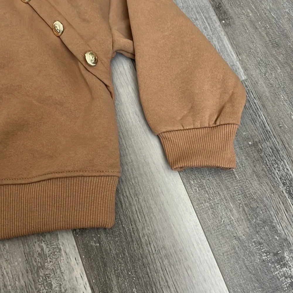 Zara Golden Buttons Sweatshirt